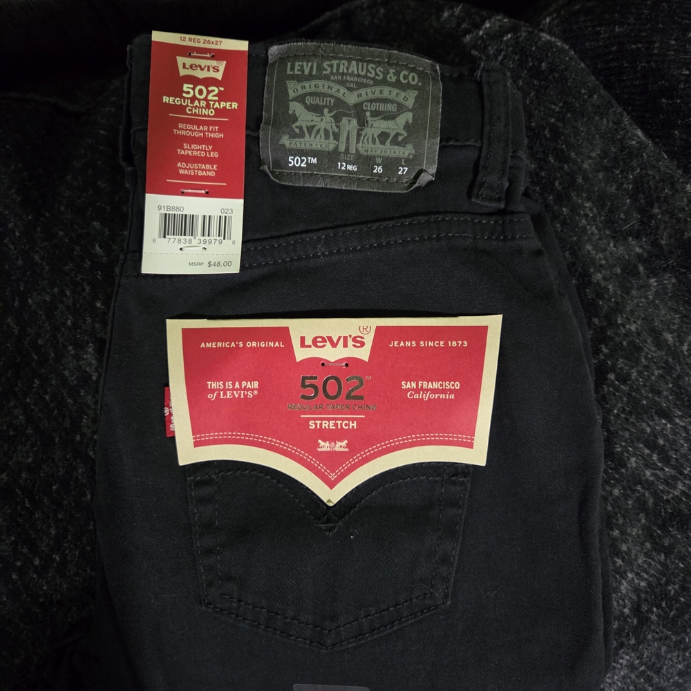 Levi's Boys' 502 Regular Taper Fit Chino Pants